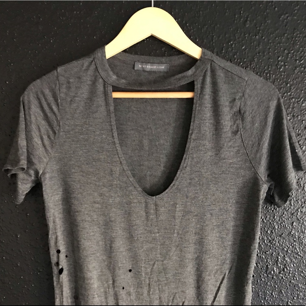 Distressed stylish women’s blouse